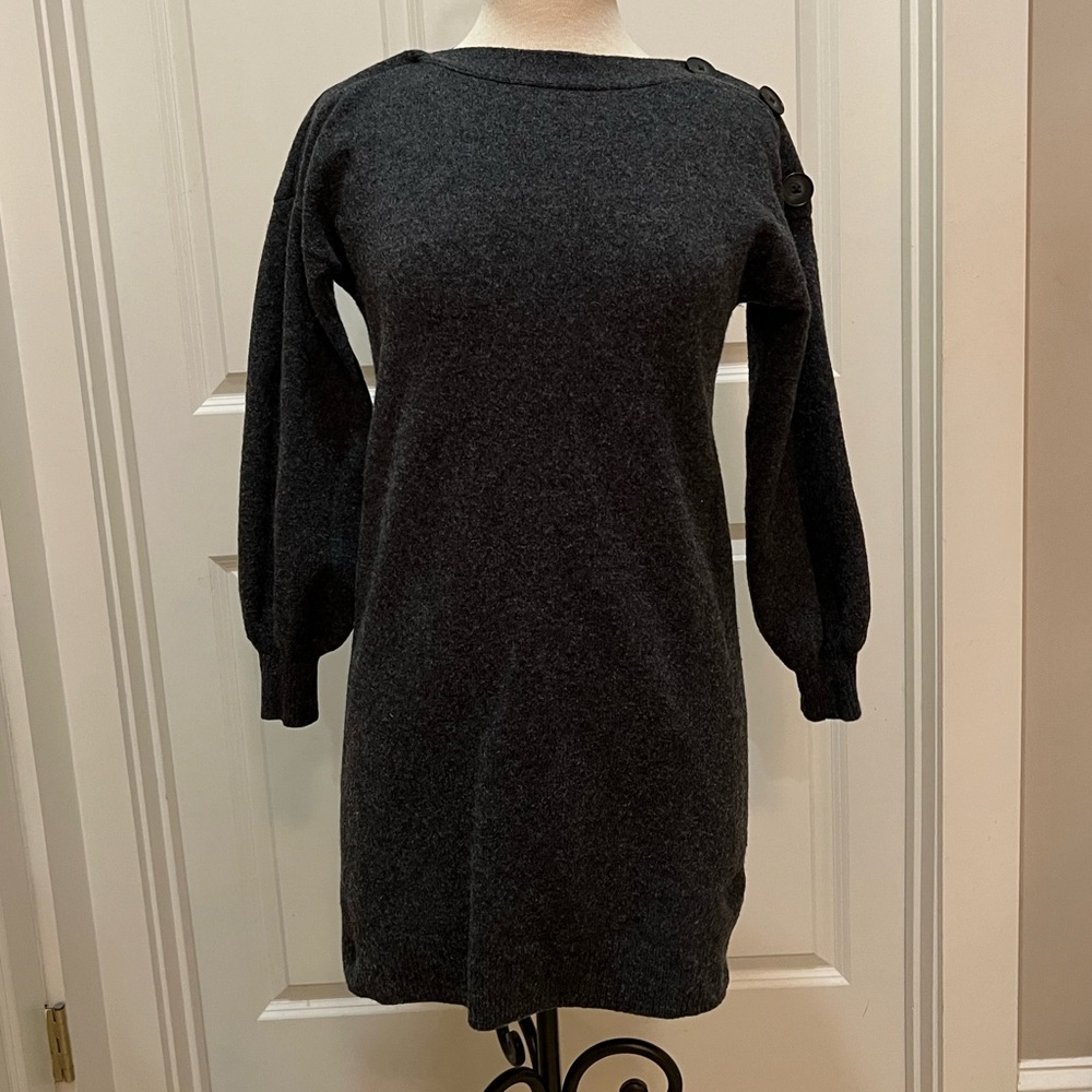 Gray Madewell Wool Sweater Dress